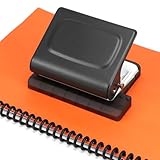 QWORK® 10-Hole Binding Machine for A4/B5/A5 Paper, Comes with 12pcs 30-Hole Binder Rings - Ideal for Office, School, and DIY Projects