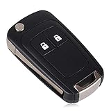 Kelay 2 Buttons Car Key Fob Case Remote Control Replacements Compatible for Opel Vauxhall Buick Astra Insignia Vectra Chevrolet Cruze Aveo Spark Captiva Orlando (1pcs)