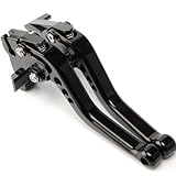 MTCRIGHTER for Royal Enfield Himalayan 410 411 2018-2023 Short Brake Clutch Lever CNC Aluminum Alloy Accessories (Black)