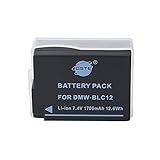 DSTE DMW-BLC12 DMW-BLC12E DMW-BLC12PP Li-Ion Battery Compatible with Panasonic Lumix DMC-G7, DMC-GH2, DMC-FZ330, DMC-FZ200, DMC-FZ1000