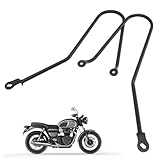 Motorcycle Side Pannier Racks Iron Travel Luggage Rack, Sturdy Carrier Rack Rear Racks Compatible with Triumph Bonneville T100 T120 T900(black)