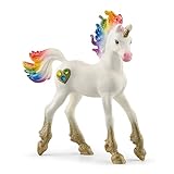 SCHLEICH 70727 Rainbow Love Unicorn Foal bayala Toy Figurine for children aged 5-12 Years