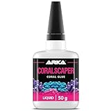 Coral glue reef tank – ARKA Coralscaper Liquid 50 g – fast-flowing coral adhesive for frags & structures – safe for SPS, LPS, soft corals – transparent underwater glue – reef aquascaping