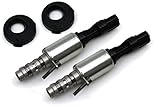 Set Pair 2 VCT Variable Camshaft Cam Timing Solenoid Oil Control Valve VVTi Timing for Ford 4.6L 281 5.4L 330 3V with Seal an Screw 8L3Z-6M280-A 3L3Z-6C535-AA 1 3/4 Seal Older Style