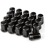 GAsupply 20pcs M12x1.5 Tapered Seat Alloy Wheel Nuts with 19 Hex, Compatible with Most Ford Focus Fiesta Fusion Escort Mondeo Kuga C-max, Closed End Lug Nuts Aftermarket Wheel Nuts(Chrome)