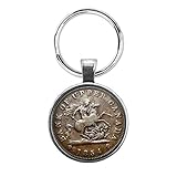 Bloody devil Art Picture Key Link，Image of Antique Bank of Upper Canada Coin Key Buckle