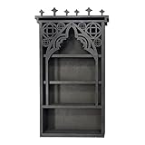 Gothic Style Jewellery Shelf | Rustic for Bedrooms, Crystals, Nail Polish, Stones, Small Accessories, Paradise Organizer, Witch Vibrations, Wooden Storage Decor