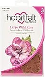 Heartfelt Creations Cling RUBBR STMP Set, Wild Rose, Large Rose