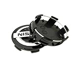 KOUNNENA 4Pcs Black ABS Plastic Snap-On Hub Centre Caps Cover 60mm for Nissan j10 j11 j12 N15 N16 N17 Y60 Y61 Y62