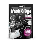 Boss it Wash & Dye Black, Intense Black Dye for Clothes - Just Pop in The Drum, Easy to Use Fabric Colour for Washing Machine