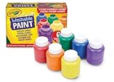 CRAYOLA Washable Paints - Assorted Colours (Pack of 6) | Perfect for Any Arts & Crafts Needs - Easily Washable | Ideal for Kids Aged 3+ Packaging May Vary