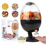 Smartang 12"Large Automatic Candy Dispenser Machine,Vintage Motion Activated Candy Dispenser Touch Free,3 Distribution Options Desktop Auto Candy Dispenser for Office Desk,Home,Party (black)