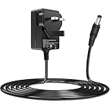 Power Cord for Yamaha Keyboard,CCTV Camera,LED Lights, 12V 2A AC Adapter Power Supply for Yamaha PSR, YPG, YPT, DGX, EZ P Digital Keyboard Series PA130 150 PSR-E403 Below YPT-400 Below EZ-200 EZ-AG