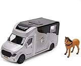 Toyland® Die Cast Horse Box Trailer With Light & Sound Effects – Horse Included (20 x 8cm)