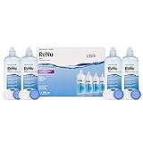 ReNu Multi Purpose Contact Lens Solution 4 x 240ml - Soft Contact Lenses for Comfortable Wear - Gentle on Sensitive Eyes - Clean, Disinfect, Rinse, Lubricate and Store your Lenses - Lens Case Included