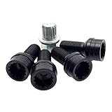 GIONAR 4Pcs Locking Wheel Nuts Set with Remover for Audi A4 A6 VW Bora Golf Jetta Sagitar Magotan Beetle Passat, M14x1.5MM, Replacement Wheel Bolts Car Accessories 8D0601139F
