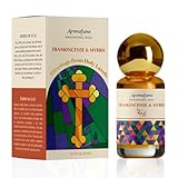 Frankincense & Myrrh Anointing Oil 9ml (0.3 fl oz.)| Blessings from The Holy Lands | Blessed from Jerusalem with Biblical Spices | Christian Gifts | Holy Oil for Prayer and Protection