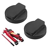2 Pcs Car Jack Rubber Pad and Frame Rail Protector Compatible with BMW 1 2 3 4 5 6 7 Series - 60mm Adapter