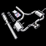 Malian Exhausts Catback Exhaust Exhaust for MINI Cooper S R52, Twin 3 1/4" Rolled Tailpipe