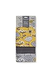 Cooksmart British Designed Pack of 3 Tea Towels | Luxury Tea Towels for Kitchen | Modern Designed Tea Towel Set
