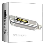 arrow exhaust + link-pipe homologated thunder aluminium with steel end cap compatible with honda cb 650 r 2023 mototopgun