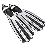 Seac Sub Propulsion S SCUBA Diving Fins, Sling Strap, Open Heel, High Performance (Made in Italy), white, 9/11UK