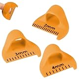 3 Pcs Blanket Stitch Thumb Guide, Sewing Finger Rulers, Finger Stitching Rulers, 3 Sizes 2/3/4mm DIY Stitching Aids,Mini Thumb Stitch Guide Needle Gauge,Ruler Sewing Fingers Ruler Kit