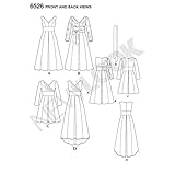 New Look Pattern 6526 Women's Dress with Bodice Variations, Paper, Multicoloured, A (8-10-12-14-16-18)