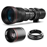 Powerful 420-1600mm f/8.3 HD Manual Telephoto Zoom Lens for Sony Alpha A33 A35 A37 A55 A58 A57 A65 A77 A99 A100 A290 A330 A380 A390 A550 A30 560, A 580, A700, A900 Digital