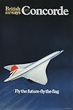 Funky Print Vintage British Airways Concorde Poster Wall Art A3 & A4