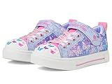 Skechers Girl's Twinkle Sparks Ombre Flutter Sneaker, Lavender, 2 UK