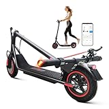 MIWEN Electric Scooter,Electric Scooters Adult,10”Solid Tires,25-30km Range,Top 450W Power, Foldable Electric Scooters with APP,Double Braking System E Scooter for Adults and Teens,Max Load 120kg