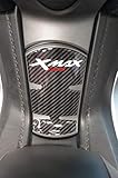 labelbike - Tank Pad Sticker in 3D Resin Gel Decoration and Protection of Motorcycle Scooter Tank compatible with Yamaha Xmax 125 2018-2021