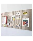 Rokeblau 120x80cm Large Bulletin Board, Decorative Felt Pin Board, 0.9cm Thick Foldable Photo Display Board with Self-Adhesive Tape, Vision Board for School Home Kitchen Office Walls/Camel
