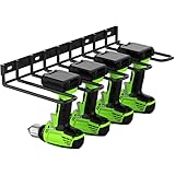ENONCI Drill Holder Wall Mount, Thickened Drill Rack, Power Tool Organizer Wall Mount, Heavy Duty Drill Organizer for Garage Workshop
