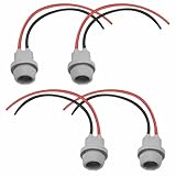 4Pcs Rubber Bulb Socket Holder - 12V Universal Car Light Bulb Socket Connector for SIDE LIGHT, FLASHING BULB HOLDER, Extension for Cars, Trucks, Trailers, Boats, Caravans Interior Lights