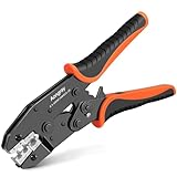 Insulated Wire Terminal Crimping Tool, Aongray 0.5-1.5/1.5-2.5/4-6mm²(A.W.G. 22-10) Ratchet Crimping Tool - Electrical Cable Lug Crimp Plier for Electrical Wiring Repair