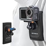 REYGEAK DJI Osmo Action 5 Pro/Action 4 / Action 3 Backpack Shoulder Strap Holder with Adjustable Shoulder Pad Strap Attachment System