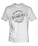 Made In Banbury - Mens T-Shirt Top, Size 4X-Large, Colour Mint White