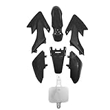 Black Pitbike Plastics Set Compatible Replacement With CRF50 50cc 90cc 110cc 120cc 125cc All Chinese Brands