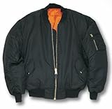 Delta Classic MA-1 Bomber Flight Jacket Black (M)