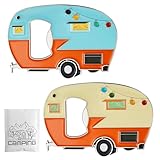 Domemit Caravan Decor Accessories Gifts, Bottle Opener Magnetic Fridge, Campervan Gadgets Kitchen, RV Camper Beer Bottle Opener, Unique Gifts for Caravan Owners, Men, Women, Campervan Lovers - 2Pack