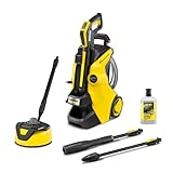 Kärcher K 5 Power Control Flex Home Pressure Washer, pressure: max. 145 bar, flow rate: 500 l/h, area: 40 m²/h, water filter, weight: 13 kg, high-pressure gun, dirt blaster, spray lance, Home Kit