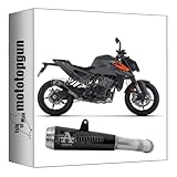exhaust for street use arrow pro-race in black nichrom compatible with ktm duke 990 2024 mototopgun 71973prn