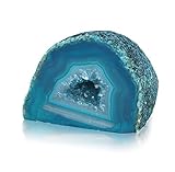 Serafino Brazilian Agate Geode – Natural Healing Crystal for Meditation, Reiki, Home Decor & Spiritual Gifts – Unique Energy Stone