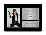 HWC Trading Harrison Ford Gift Signed A4 Printed Autograph Star Wars Gifts Print Photo Picture Display