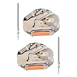 OTOTEC 2Set Watch Mechanism Quartz Movement Watch Repair Replacement Kit With Shaft Compatible with Miyota 2035 Movement Vintage Steampunk Mechanical Watch Movements