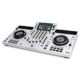 Denon DJ SC LIVE 4 WHITE - Standalone DJ Controller with Stems on 4-Decks, Wi-Fi Streaming, Build-in Speakers, Serato DJ and Virtual DJ Compatible