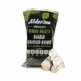 Alderline Kiln-Dried Birch Hardwood Logs 25 L - Ready to Burn firewood - Smokeless 25 cm fire logs for wood burner, Stoves, Fire Pits, and More! - 1-Pack