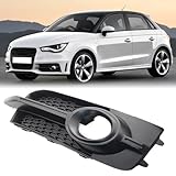Left N/S Passenger Side Honeycomb Front Bumper Fog Light Grill Grille Cover Accessories Compatible With AUDI A1 8X S-LINE 2011 2012 2013 2014 Replaces For 8X0807681B UK